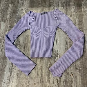 Urban Outfitters tight cropped purple top!